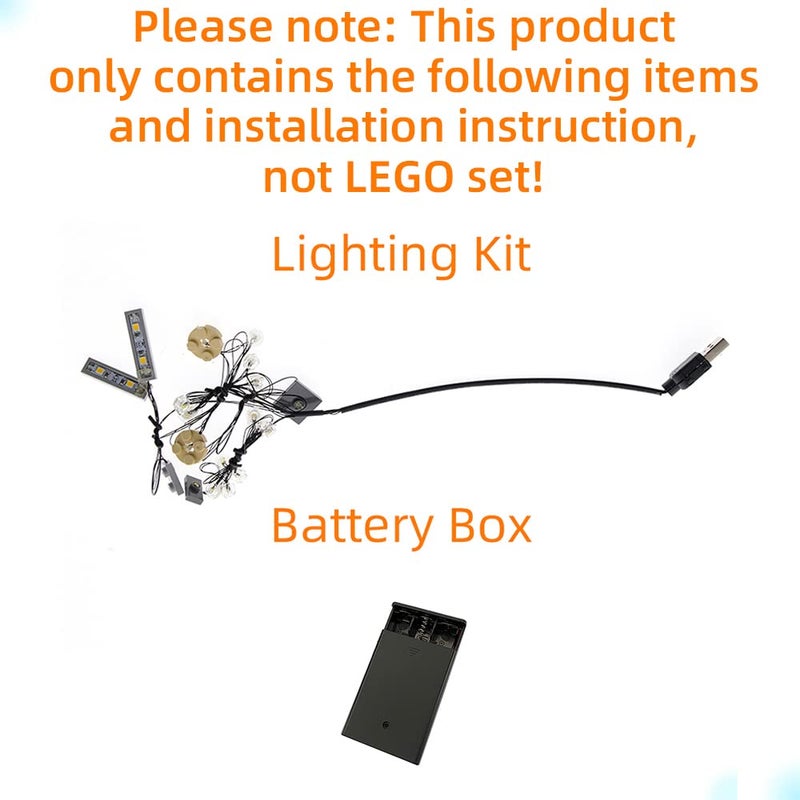 GEAMENT LED Light for (Architecture Paris with Eiffel Tower) Building Blocks Set - Compatible with Lego 21044 Skyline Building Model (Model Set Not Included) - Image 3